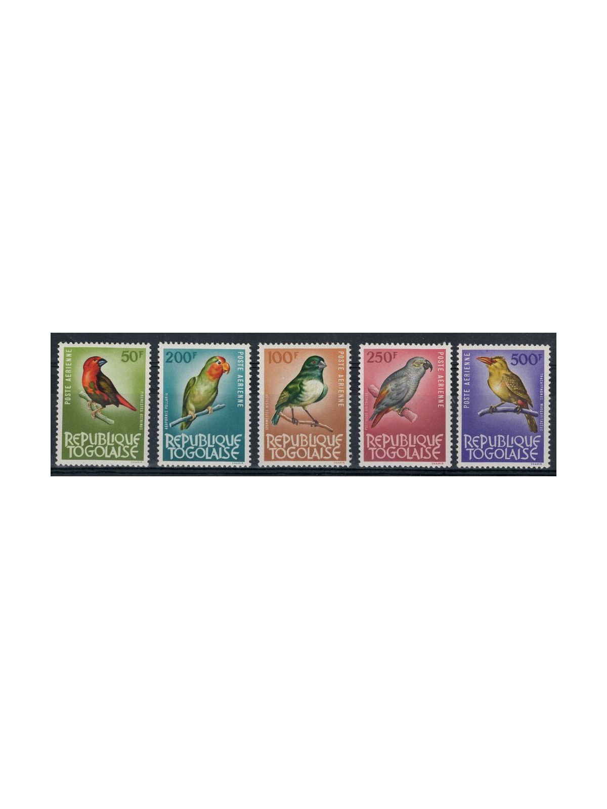 TOGO 1964-65 Fauna, birds 5v MNH**