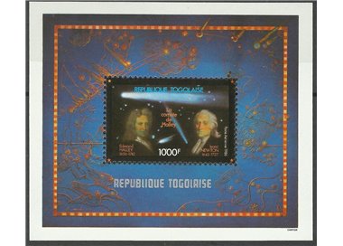 TOGO 1986 Halley's Comet 1 s/s MNH**