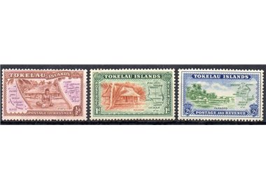 TOKELAU 1948 Definitives 3v MNH**