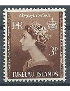 TOKELAU 1953 Coronation 1v MNH**