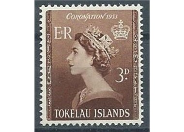 TOKELAU 1953 Coronation 1v MNH**