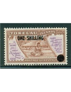 TOKELAU 1956 Definitive overprint 1v MNH**