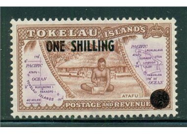 TOKELAU 1956 Definitive overprint 1v MNH**