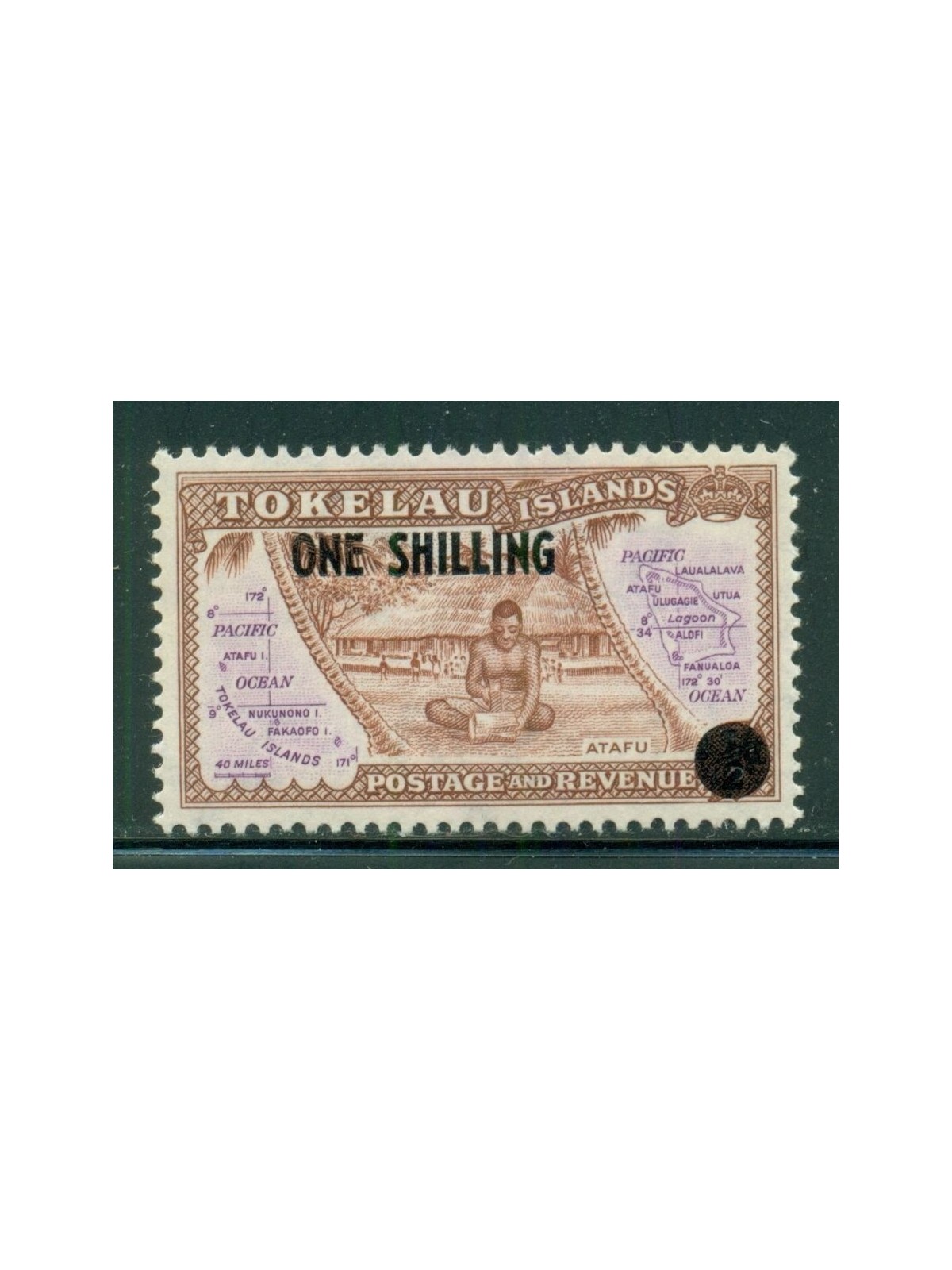 TOKELAU 1956 Definitive overprint 1v MNH**