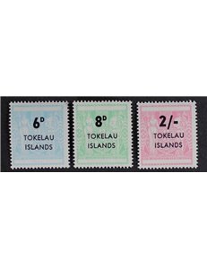 TOKELAU 1966 Overprints 3v MNH**