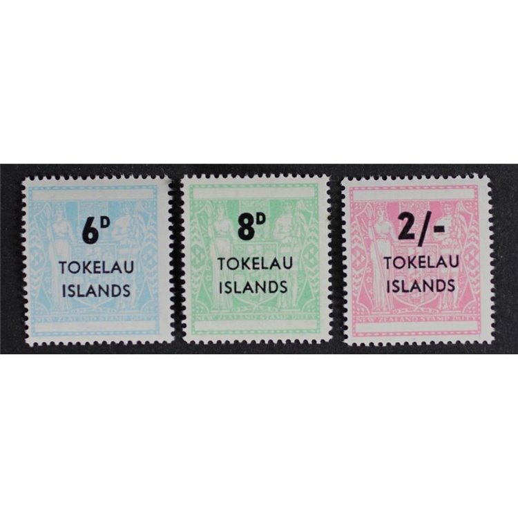 TOKELAU 1966 Overprints 3v MNH**