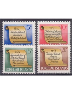 TOKELAU 1969 Historical facts 4v MNH**
