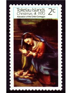 TOKELAU 1970 Christmas 1v MNH**