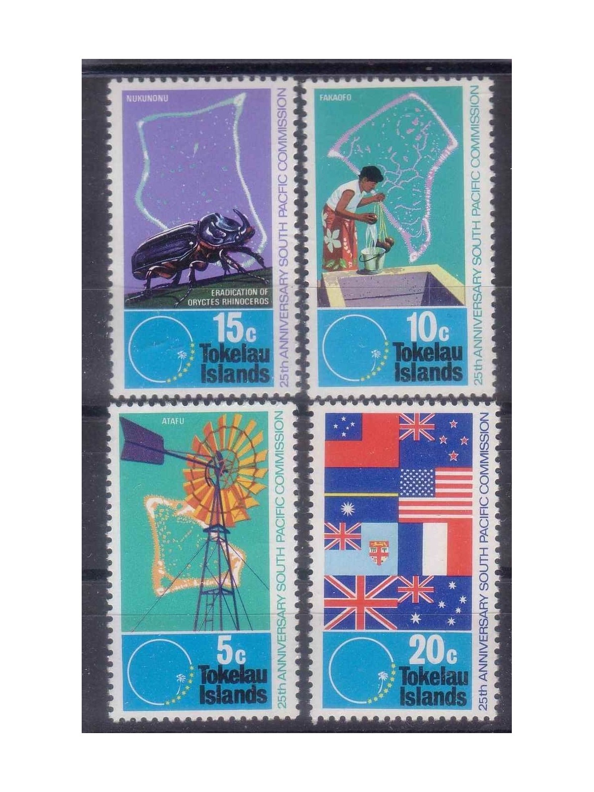 TOKELAU 1972 South pacific commission 4v MNH**