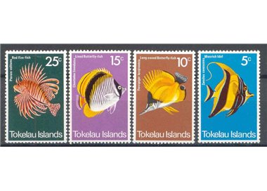 TOKELAU 1975 Pesci - Fish 4v MNH**