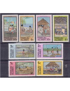 TOKELAU 1976 Definitives 8v MNH**