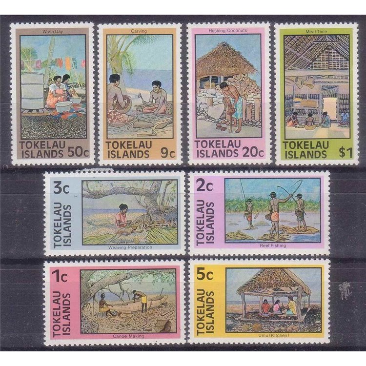 TOKELAU 1976 Definitives 8v MNH**