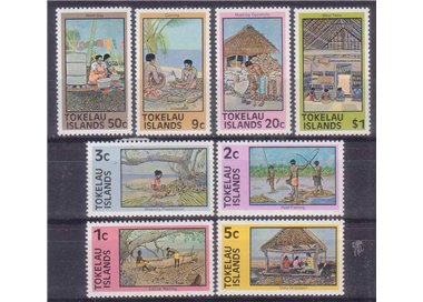 TOKELAU 1976 Definitives 8v MNH**