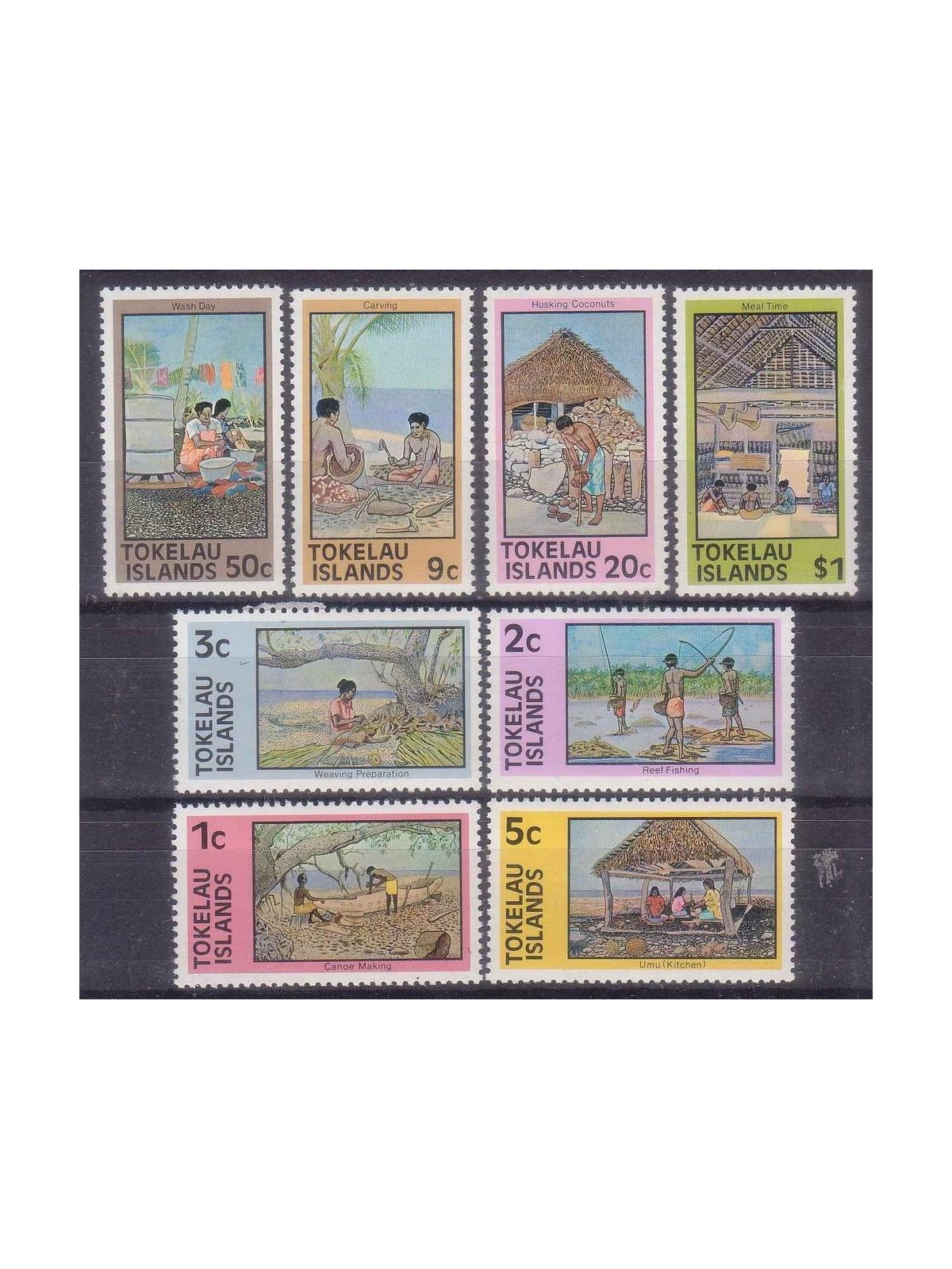 TOKELAU 1976 Definitives 8v MNH**