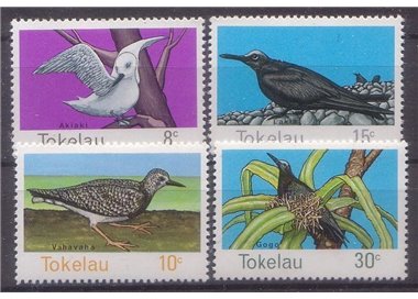 TOKELAU 1977 Birds 4v MNH**