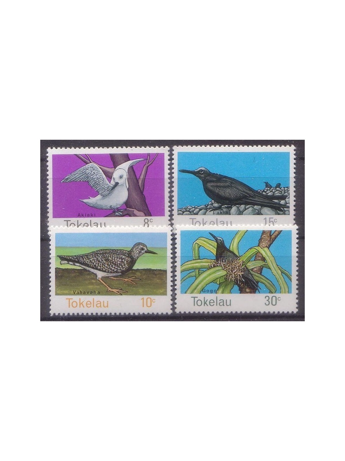 TOKELAU 1977 Birds 4v MNH**