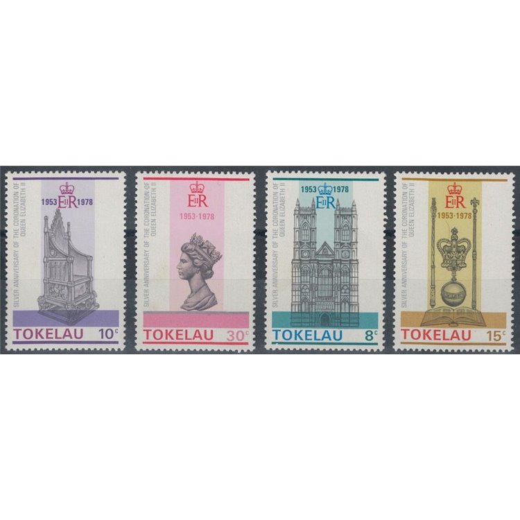 TOKELAU 1978 Silver Jubilee 4v MNH**