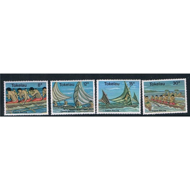 TOKELAU 1978 Canoe games 4v MNH**