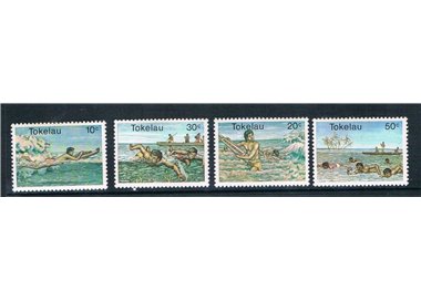 TOKELAU 1980 Water sports 4v MNH**
