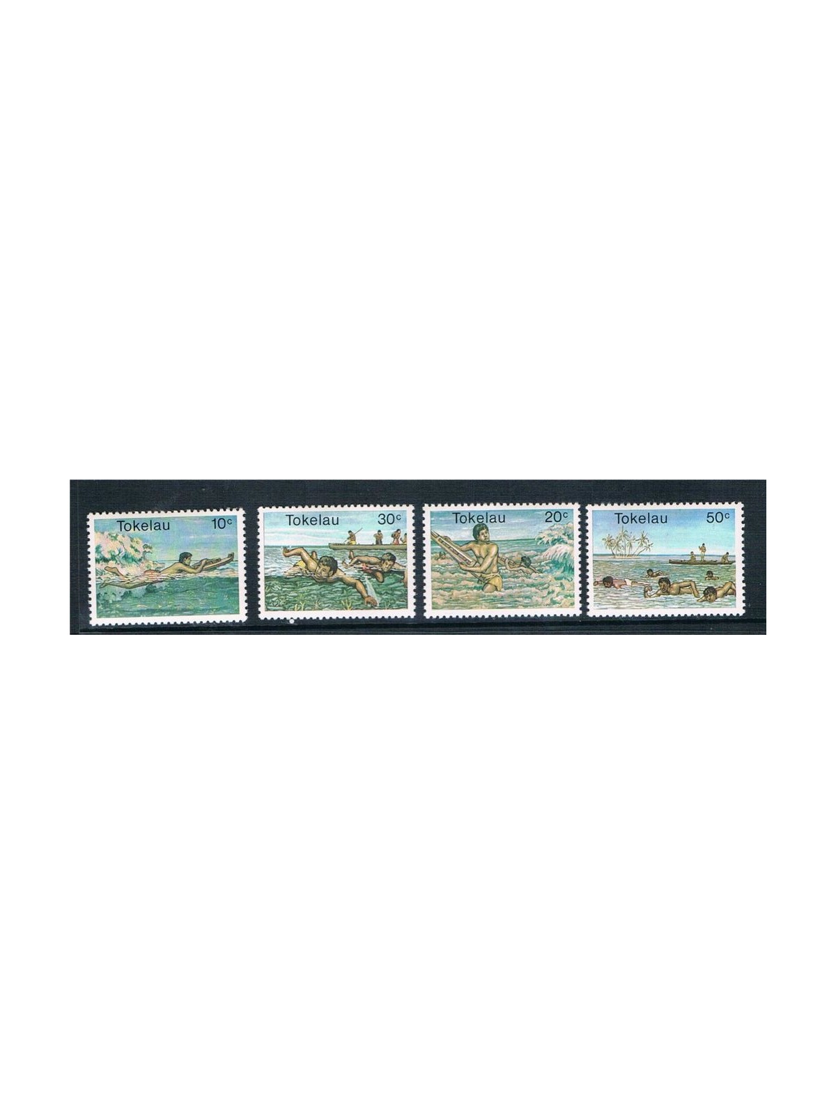 TOKELAU 1980 Water sports 4v MNH**