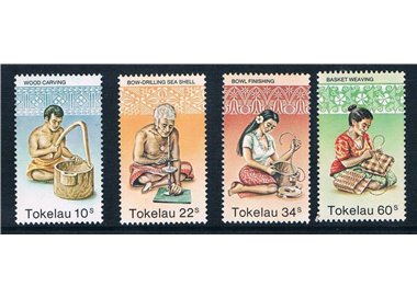 TOKELAU 1982 Handicrafts 4v MNH**