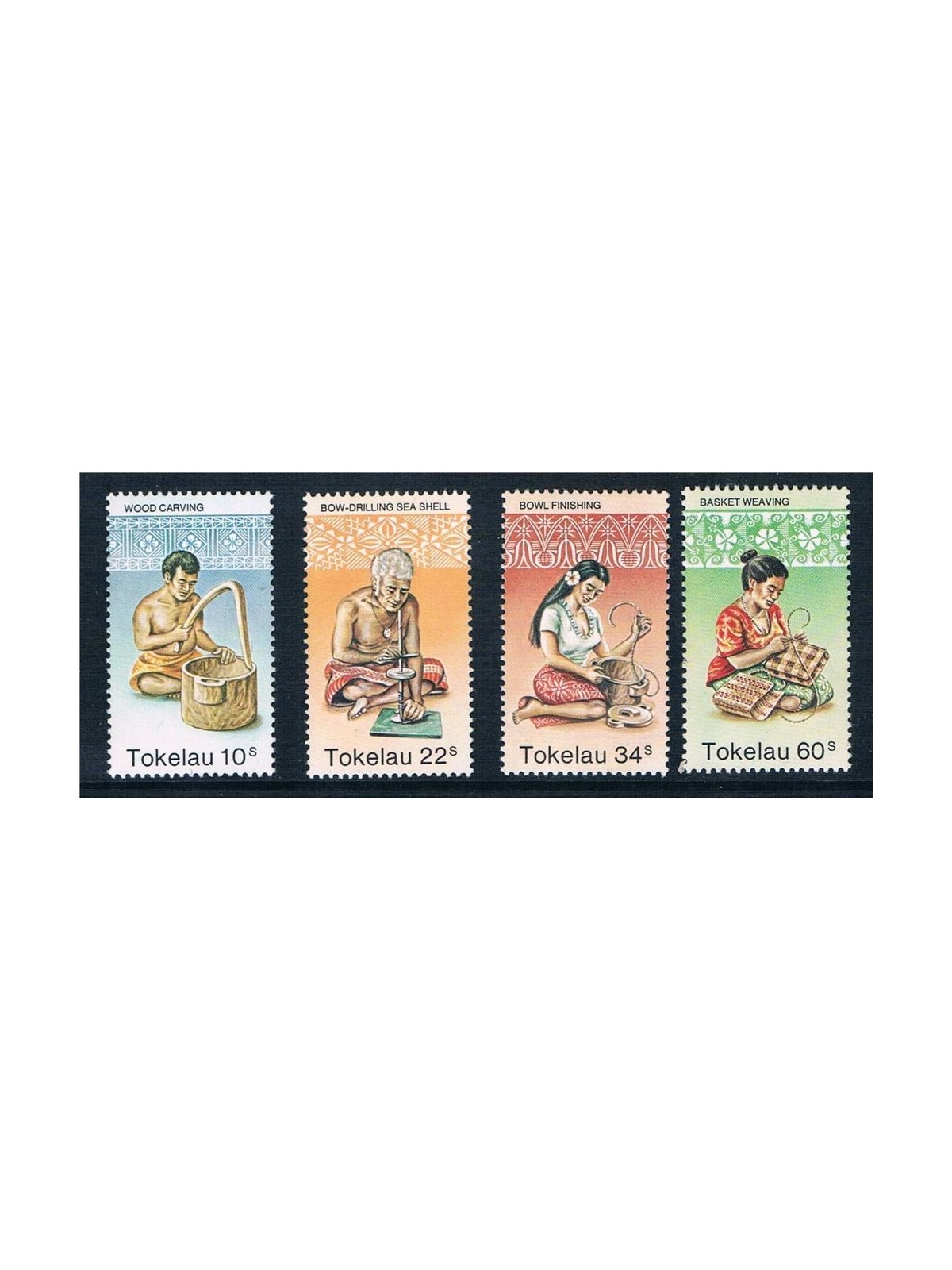 TOKELAU 1982 Handicrafts 4v MNH**