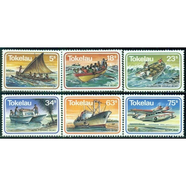 TOKELAU 1983 Transports 6v MNH**
