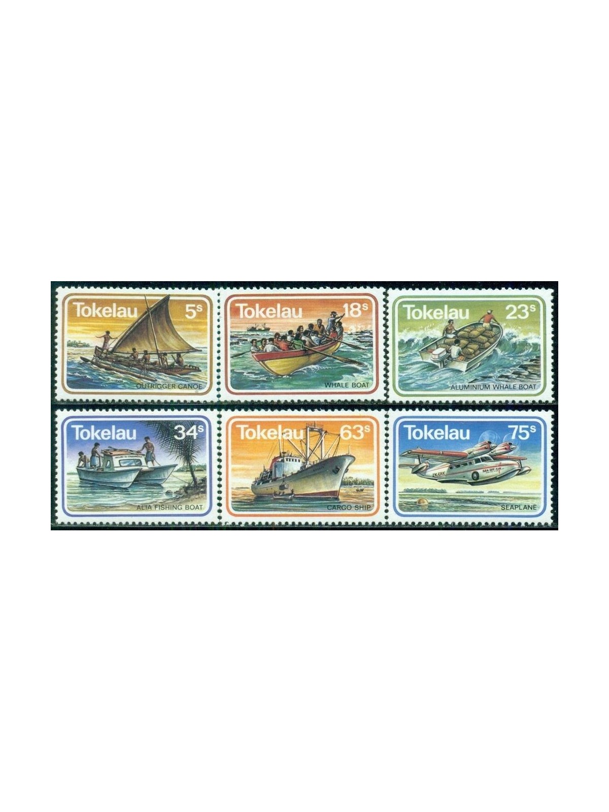 TOKELAU 1983 Transports 6v MNH**