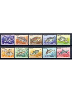 TOKELAU 1984 Definitives, fish 10v MNH**