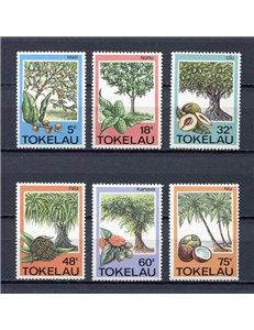 TOKELAU 1985 Trees 6v MNH**