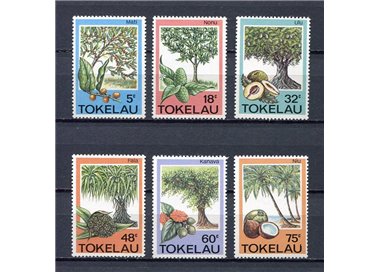 TOKELAU 1985 Trees 6v MNH**