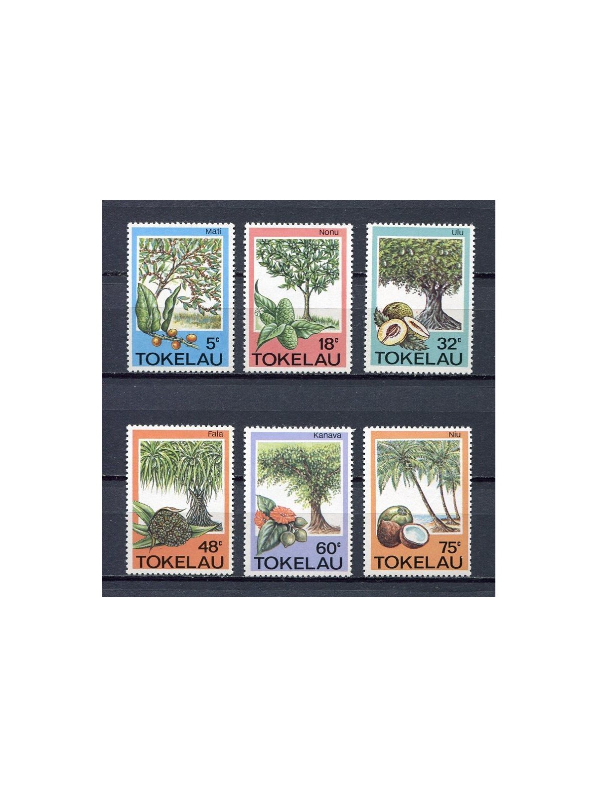 TOKELAU 1985 Trees 6v MNH**