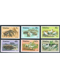 TOKELAU 1986 Animals 6v MNH**