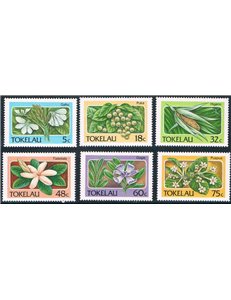 TOKELAU 1987 Fiori - Flowers 6v MNH**