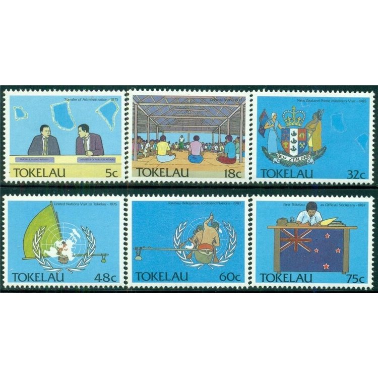 TOKELAU 1988 Political events 6v MNH**