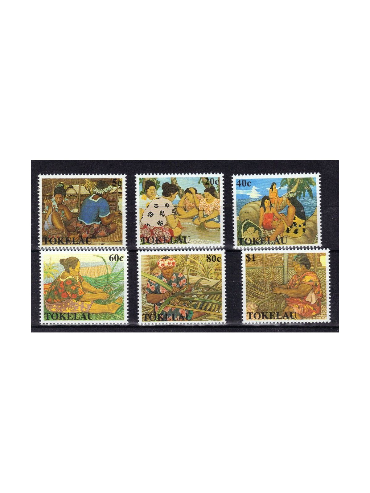 TOKELAU 1990 Women's Handicrafts 6v MNH**