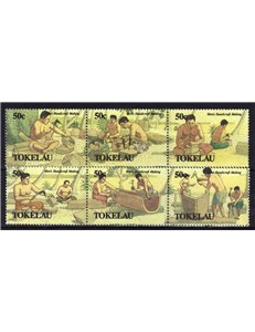 TOKELAU 1990 Men's Handicrafts 6v MNH**
