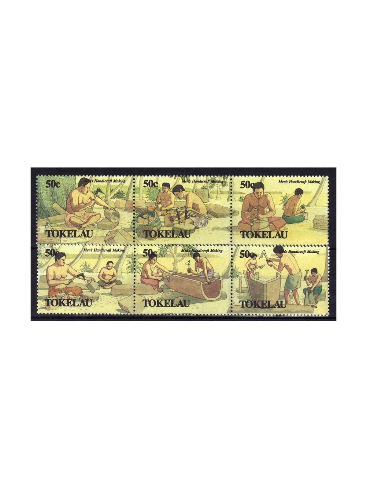 TOKELAU 1990 Men's Handicrafts 6v MNH**
