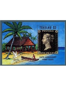 TOKELAU 1990 Penny Black BF MNH**