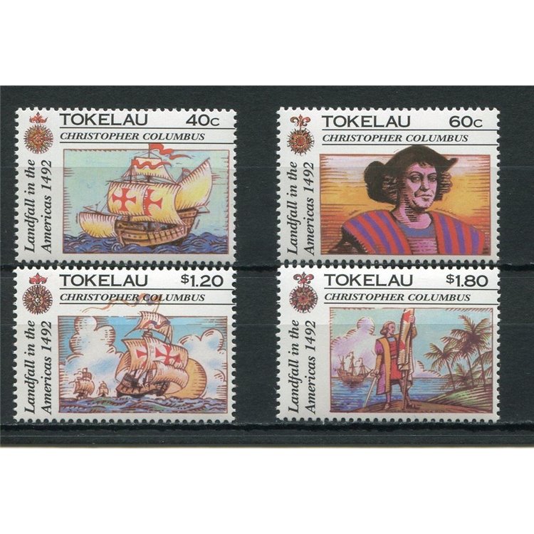 TOKELAU 1992 Discovery of America 4v MNH**