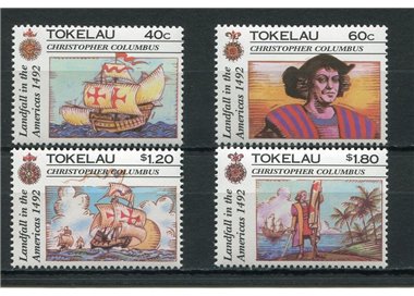 TOKELAU 1992 Discovery of America 4v MNH**