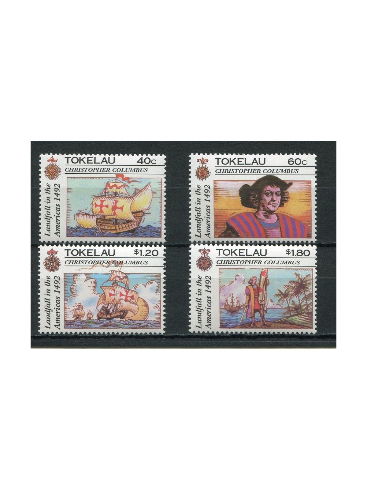 TOKELAU 1992 Discovery of America 4v MNH**