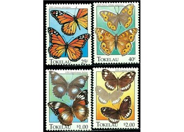 TOKELAU 1995 Butterflies 4v MNH**