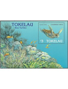 TOKELAU 1995 Sea turtles 1 BF MNH**