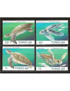 TOKELAU 1995 Sea turtles 4v MNH**