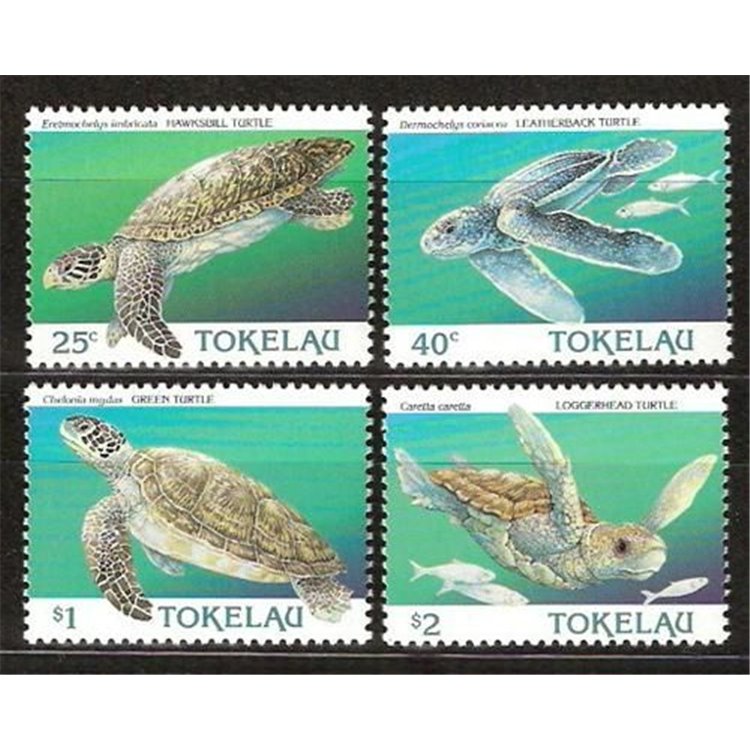 TOKELAU 1995 Sea turtles 4v MNH**