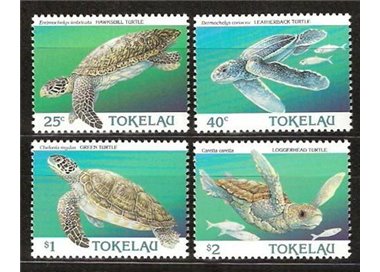 TOKELAU 1995 Sea turtles 4v MNH**