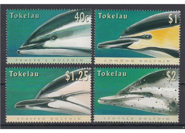 TOKELAU 1996 Dolphins 4v MNH**