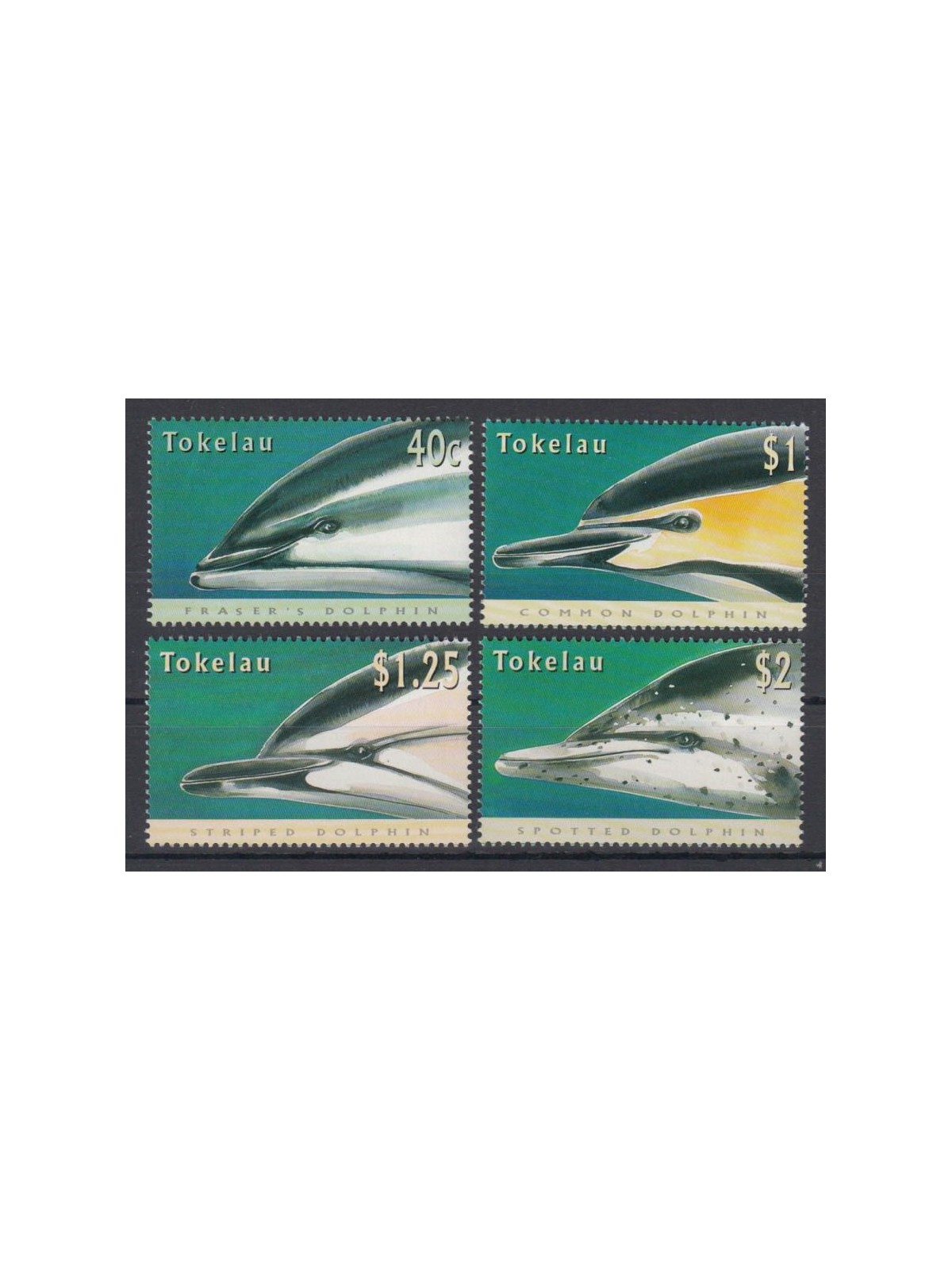 TOKELAU 1996 Dolphins 4v MNH**