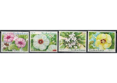 TOKELAU 1998 Flowers 4v MNH**